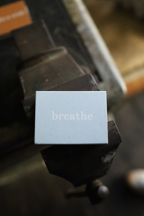 'breathe' matchbox – statement matches