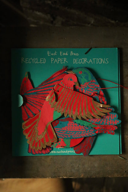 East End Press Bird Paper Decorations