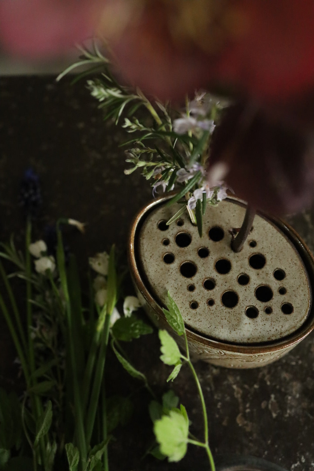 Slab Building Flower Bricks with Rosa Bond - Autumn