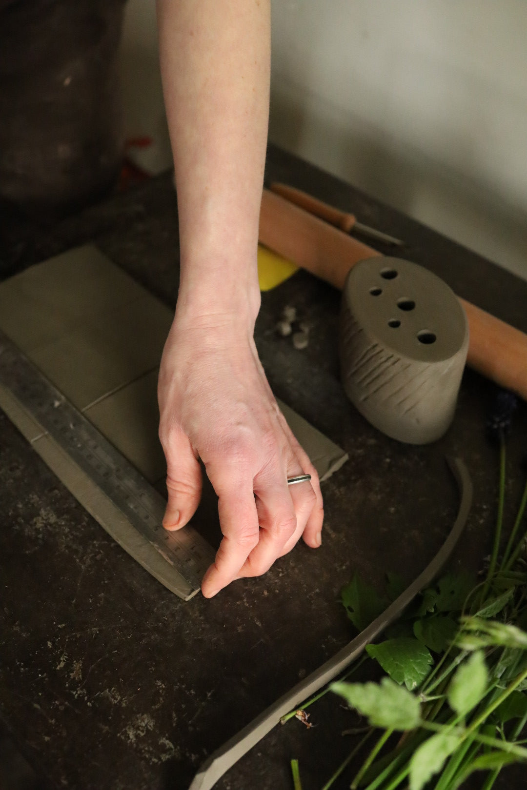 Slab Building Flower Bricks with Rosa Bond - Autumn