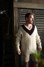 Load image into Gallery viewer, Hand Knitted Polo Cricket Jumper
