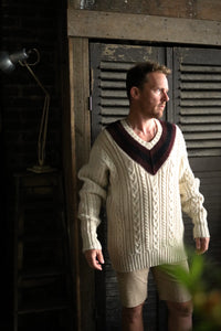 Hand Knitted Polo Cricket Jumper