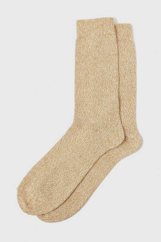Rove Knitwear Organic Cotton Socks - Yellow Marl