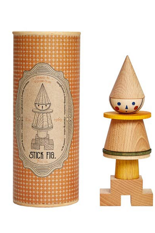 Wooden Story Stacking Toy Stick Fig. No.01