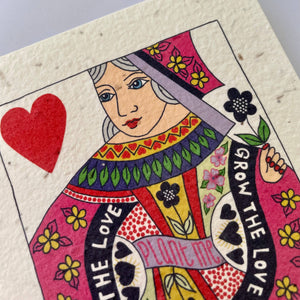 Playing Cards Plantable Valentine's Day Card: King 1