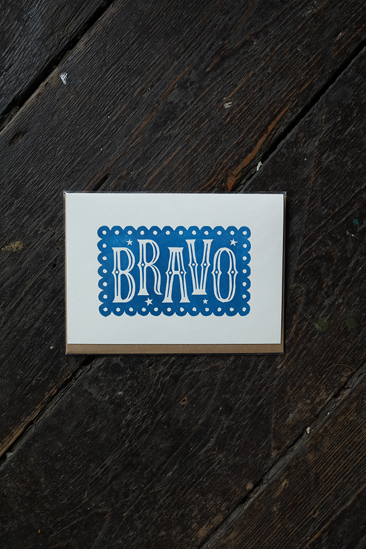 BRAVO Greetings Card