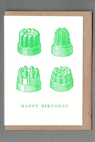 Jelly Birthday Letterpress Greeting Card