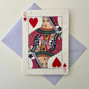 Playing Cards Plantable Valentine's Day Card: King 2