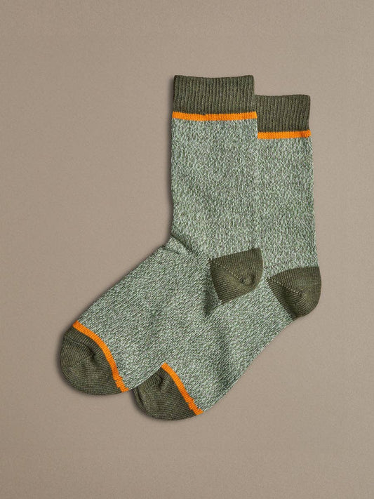 Rove Knitwear Organic Cotton Socks Green Marl