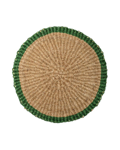 Green Trim Woven Placemat