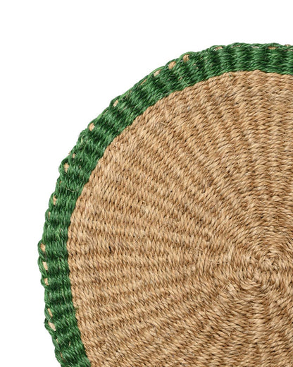 Green Trim Woven Placemat