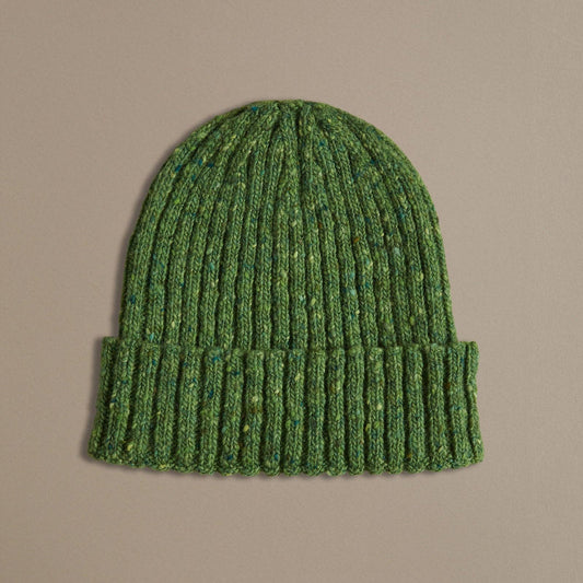 Rove Knitwear Unisex Donegal Beanie Leaf Green