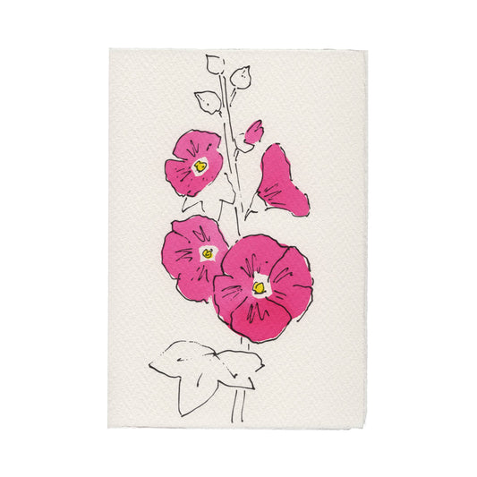 Scribble & Daub Charleston Collection Card - Hollyhock