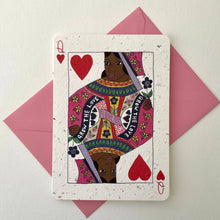 Load image into Gallery viewer, Playing Cards Plantable Valentine&#39;s Day Card: Queen 2