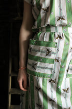 Load image into Gallery viewer, Cotton Green Bird Dress