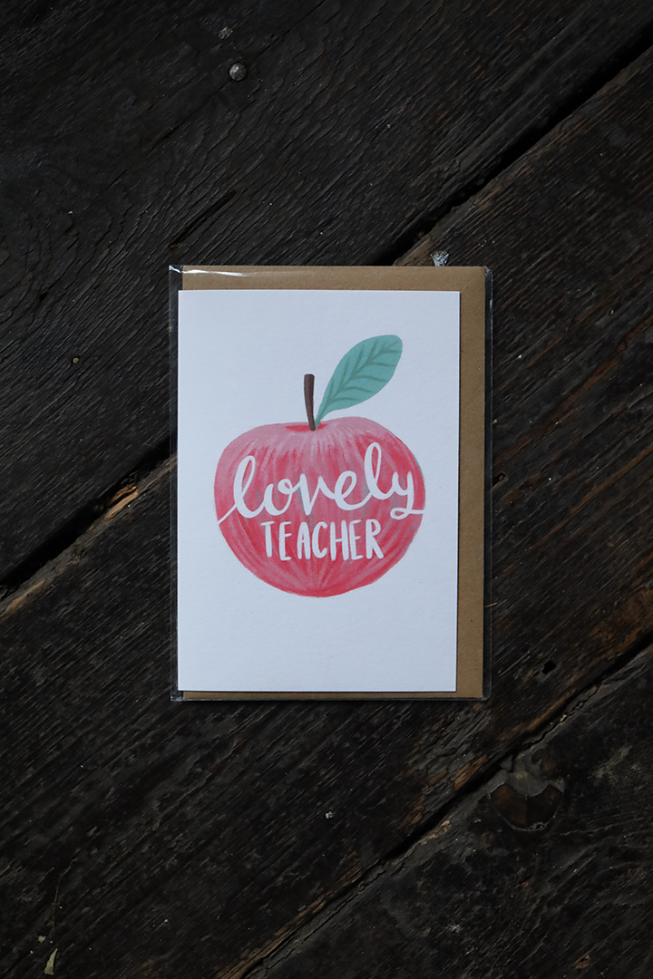 Lovely Teacher Card