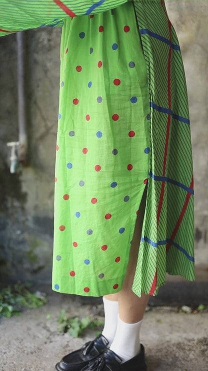 Apple Green Apron Front Dress