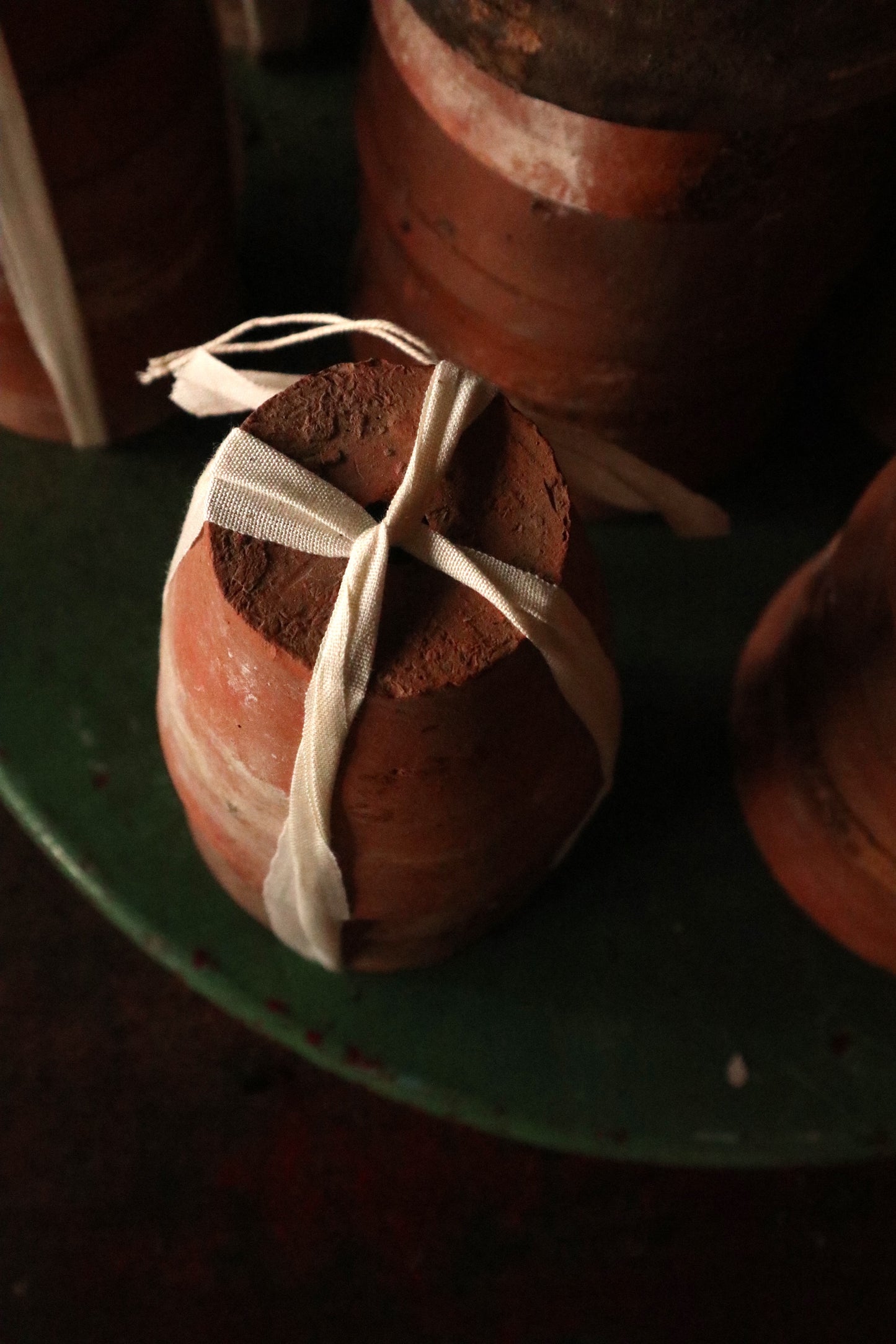 Vintage Terracotta Pot Stack - Small