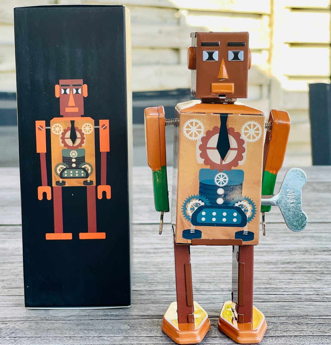 Business Bot - Retro Robot Tin Toy Mr&Ms Tin