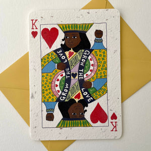 Playing Cards Plantable Valentine's Day Card: King 1