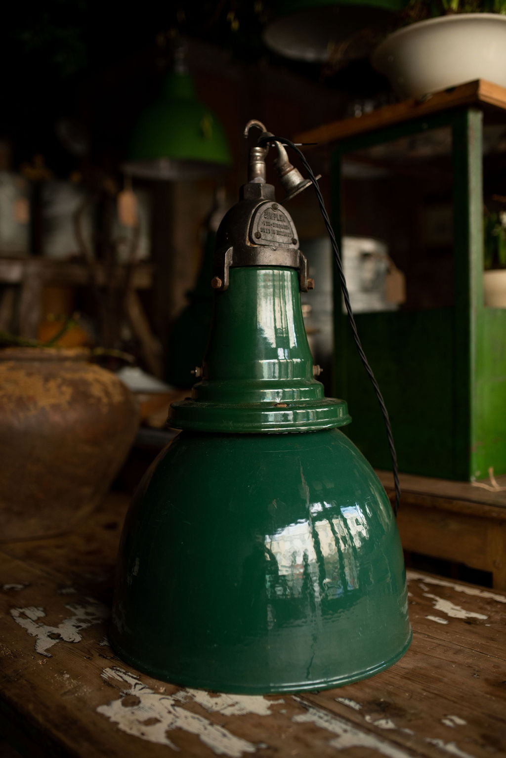 Simplex Neo-Dispex Green Enamel Pendant