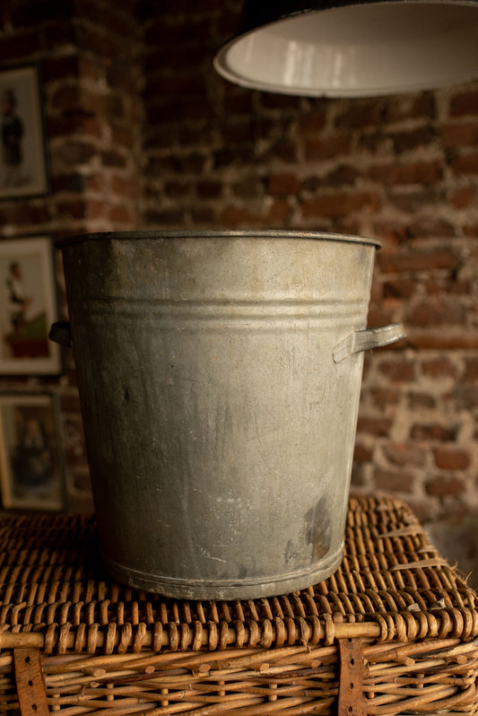 Galvanised Bucket with two handles L