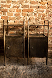 Pair of Industrial Metal Cabinets