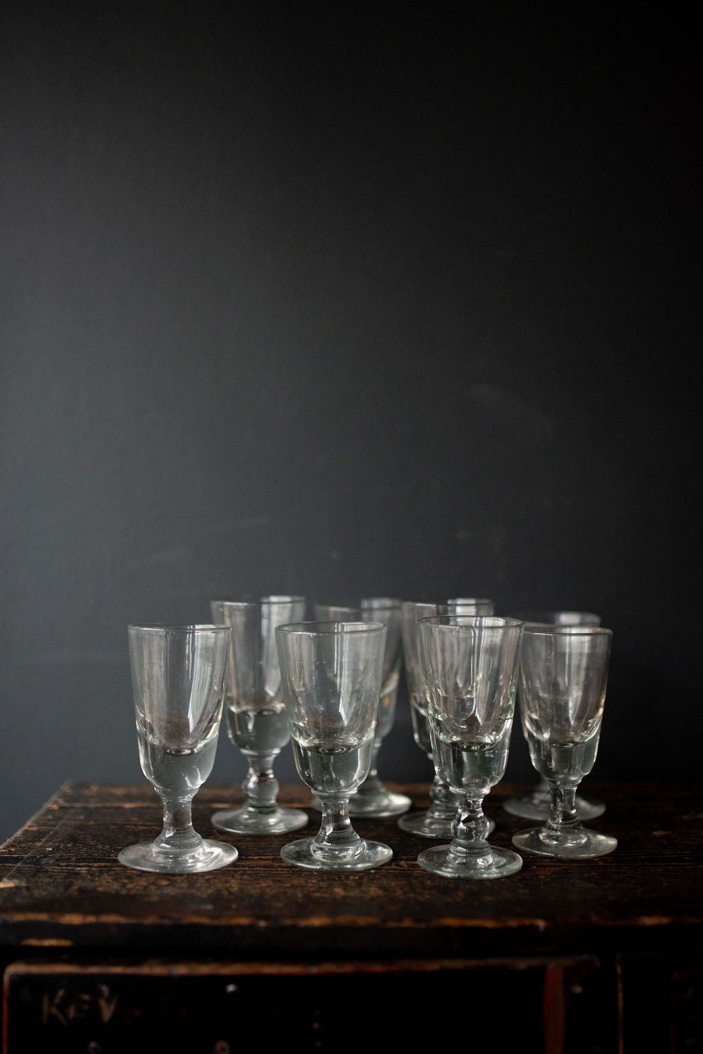 Set of 8 French Wine glasses