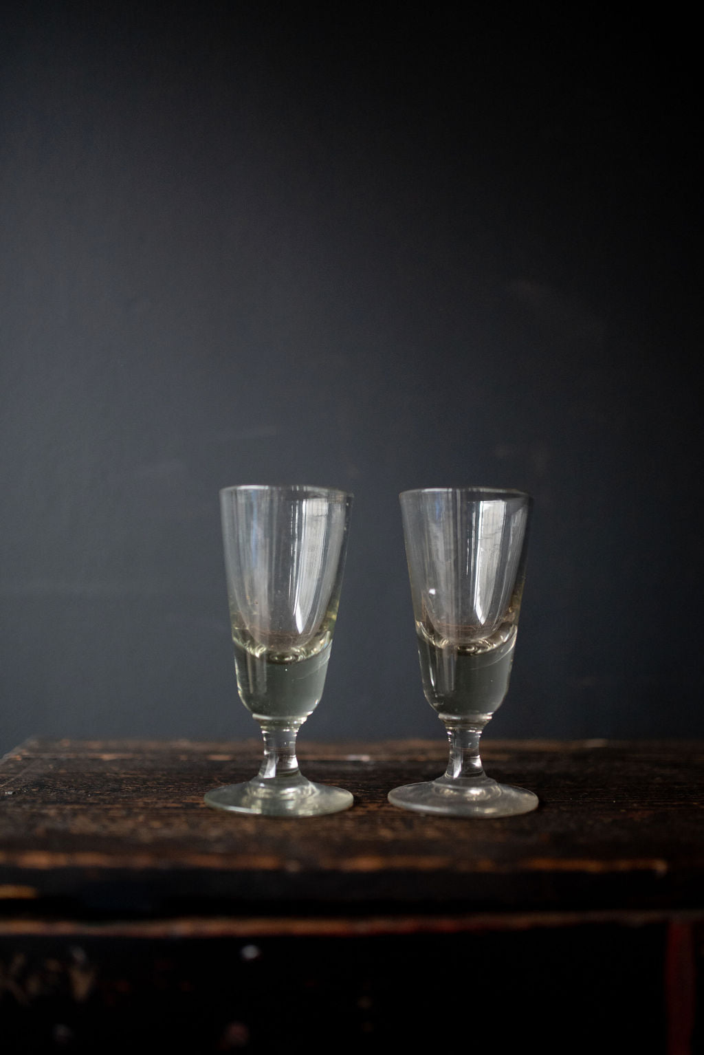 Pair of French Wine glasses