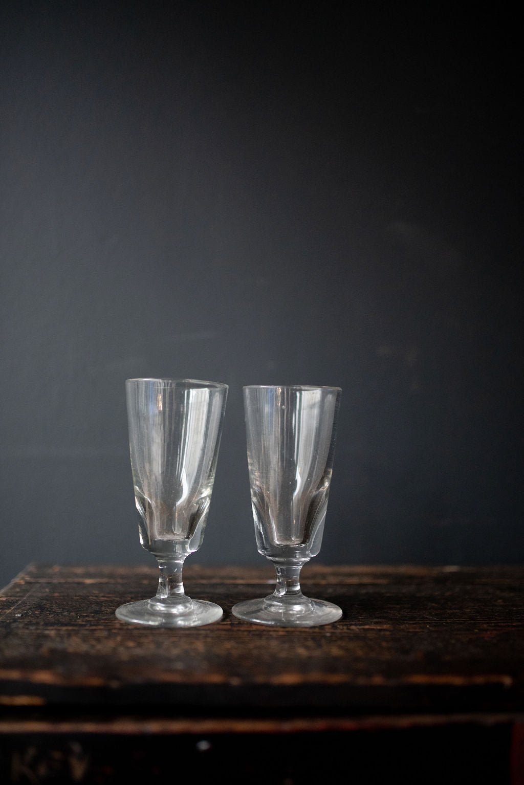 Pair of French Wine glasses