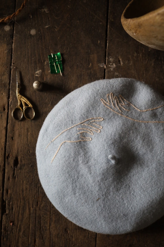 Seasonal Beret Embroidery Workshop with Laura Elford