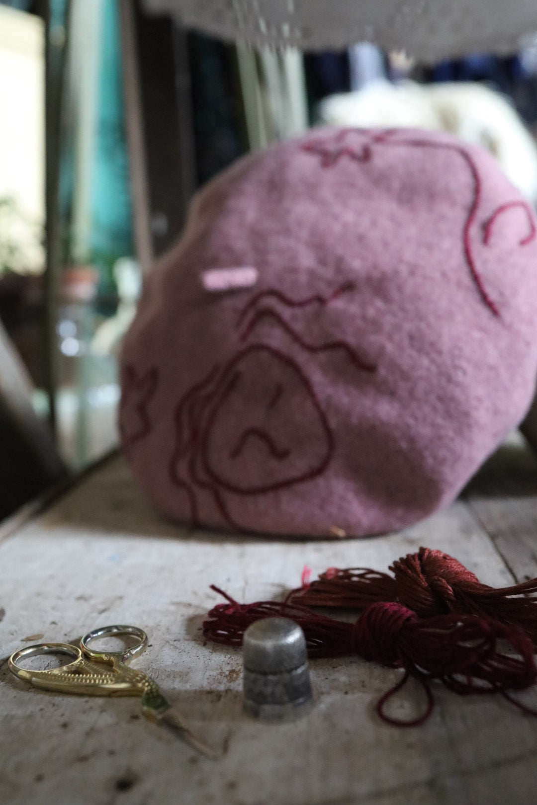 Seasonal Beret Embroidery Workshop with Laura Elford