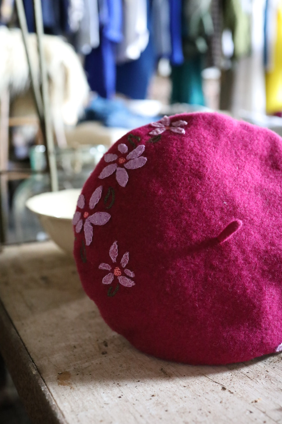 Seasonal Beret Embroidery Workshop with Laura Elford