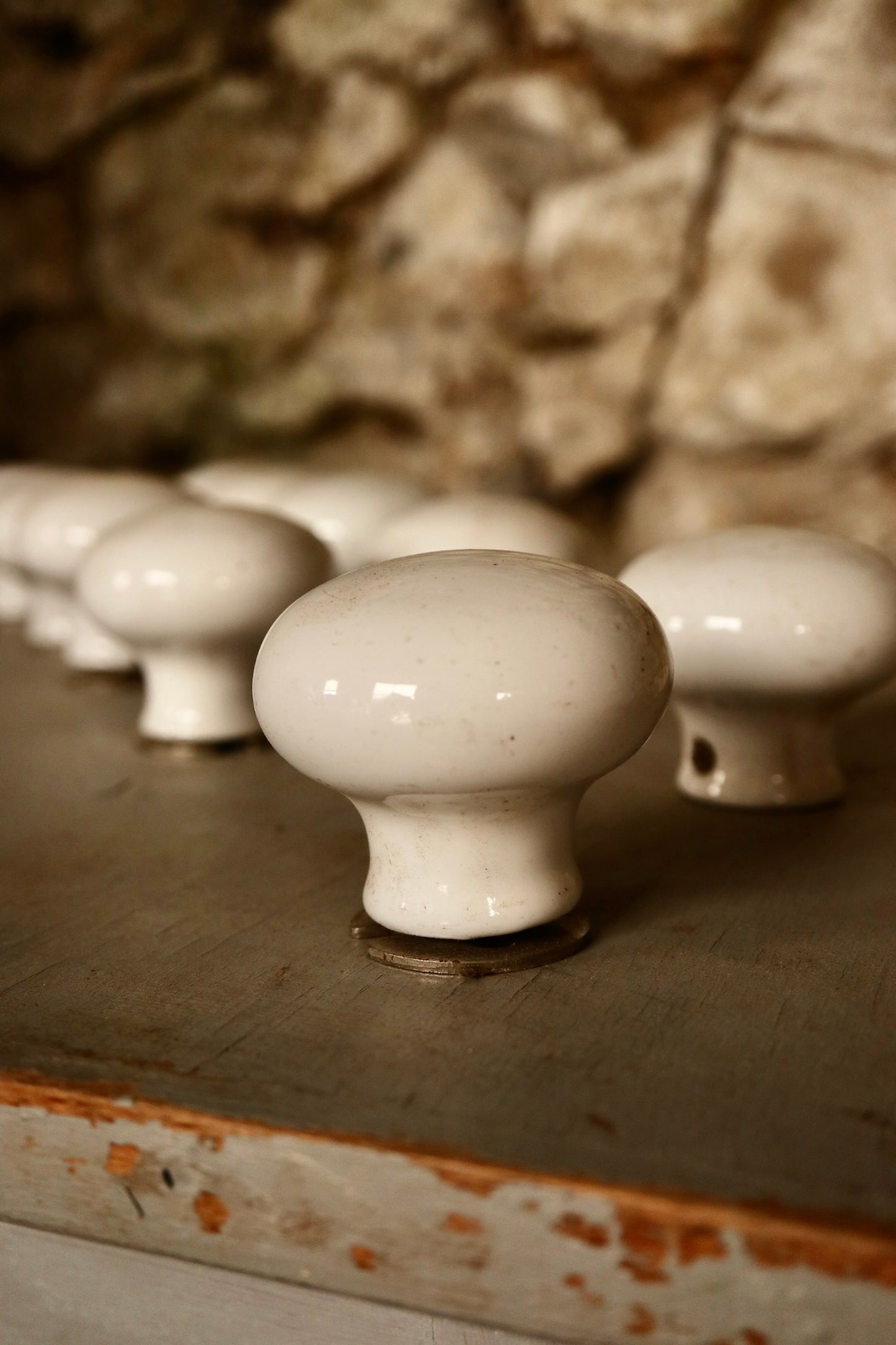 White Ceramic Door Handles