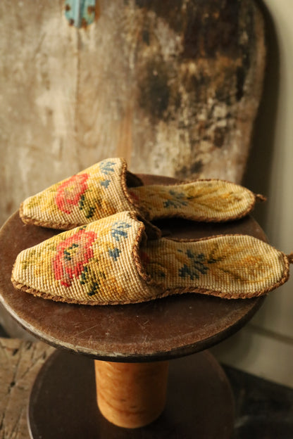 Vintage Tapestry Carpet Slippers