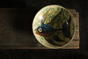 Hand Painted Pottery Fish Dish