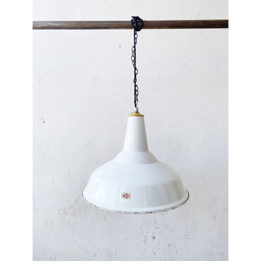 White Benjamin Enamel X Type Pendant Light