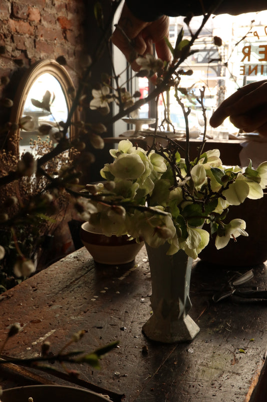 Pair of Grey Cast Iron Vases