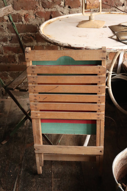 Pair of Vintage Striped Beach Chairs