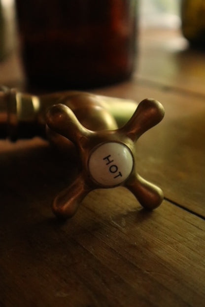 Pair of Reclaimed Brass Taps