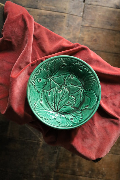 Green Leaf Plates - set of 6