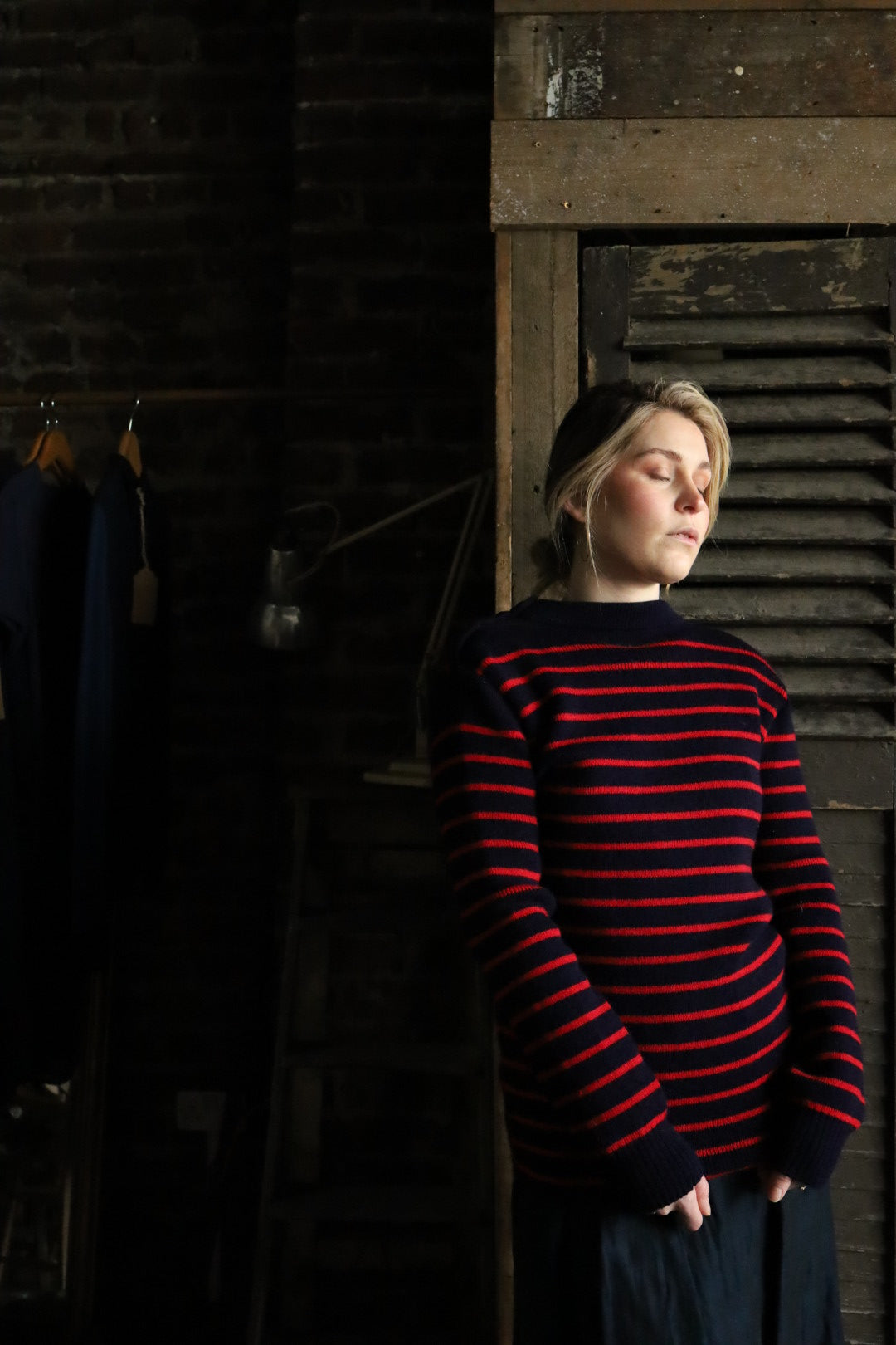 Striped Fisherman's Guernsey Wool Jumper