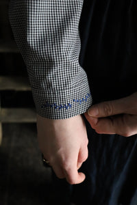 Fine Check Embroidered Shirt