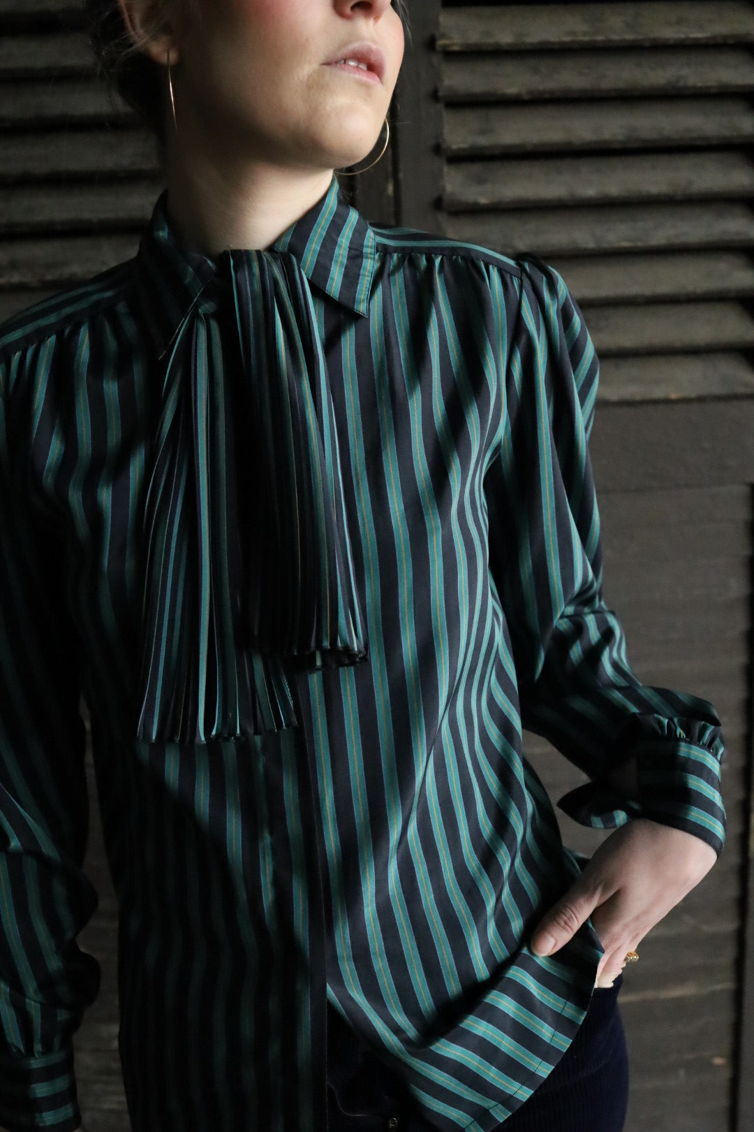 Fan Collar Ted Lapidus Blouse