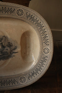 H W & Co Large Meat Plate