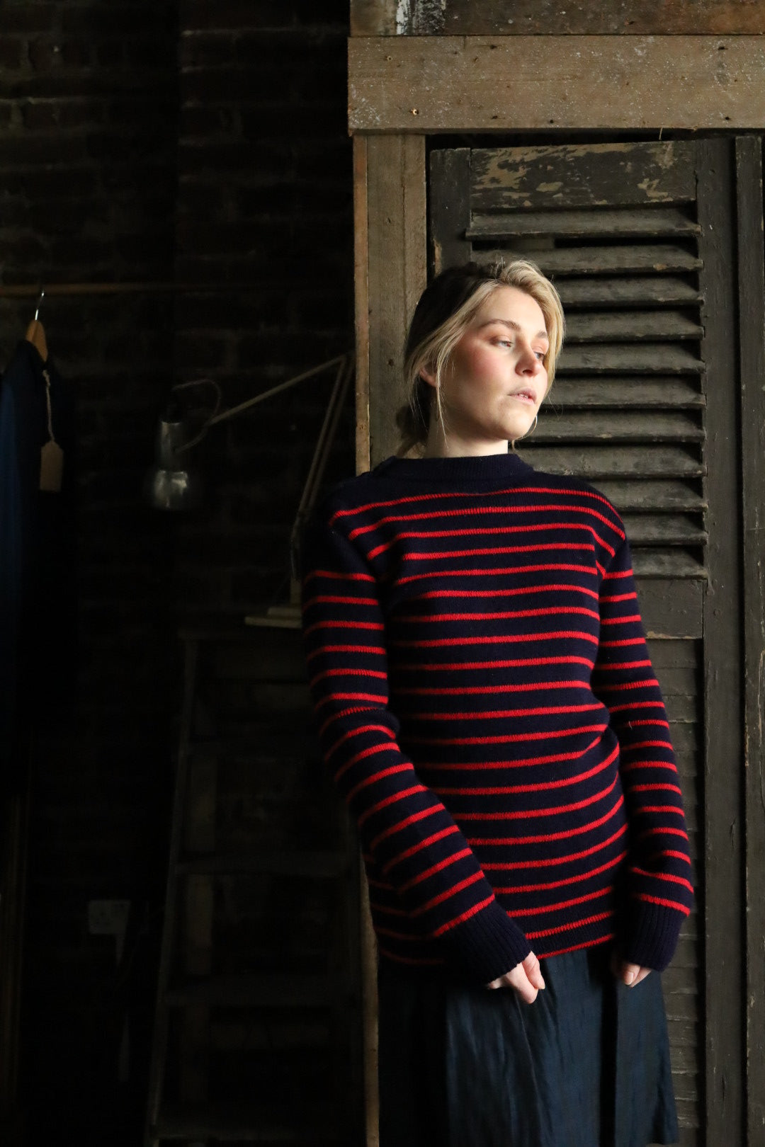 Striped Fisherman's Guernsey Wool Jumper