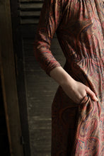 Load image into Gallery viewer, 1970s Paisley Silk Dress
