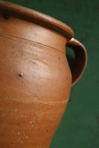 Brown Studio Pottery Water Jug Unglazed