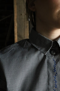 Fine Check Embroidered Shirt