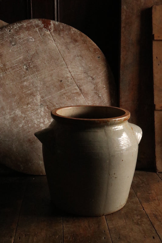 Grey Stoneware Confit Pot Large